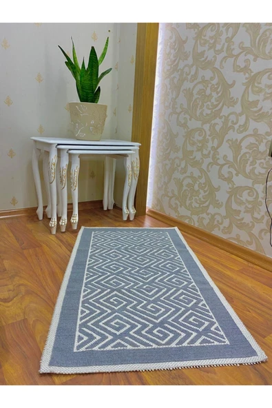 Avanos Home %100 Doğal Pamuklu Bukle Kilim 60x100 ürün görseli 1