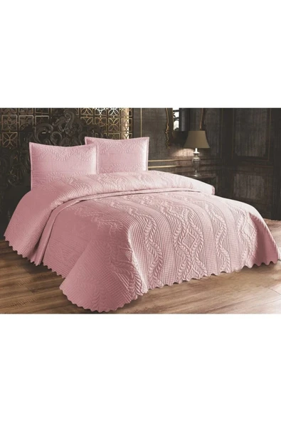 aktarteks MİKRO KAPİTONELİ YATAK ÖRTÜSÜ ÇİFT KİŞİLİK TEK TARAFLI 240X260 CM YASTIKLI ürün görseli 1