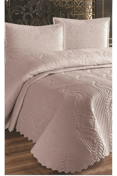 aktarteks Yatak Örtüsü Çift Taraflı Yastıklı Mikro Kumaş Kapitone Elyaf Dolgulu 240x260cm ürün görseli 1