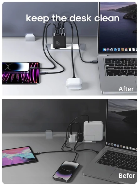 Joyroom 67 W Pd Usb Çoklu Şarj Kablosu - Resim 3