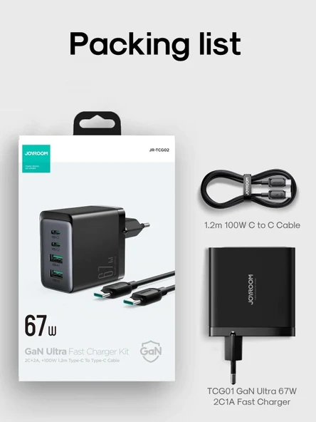 Joyroom 67 W Pd Usb Çoklu Şarj Kablosu ürün görseli 1