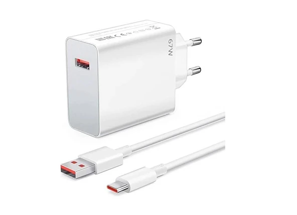 67W Hızlı Şarj  Başlık ve USB Typec 1 M Kablo Şarj Seti ürün görseli 1