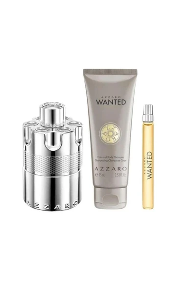 Azzaro Wanted EDP 100 ml Erkek Parfüm Seti - Resim 2