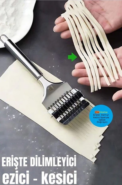 Zhlhome Fissaggi Erişte Hamur Kesici Spatula Sebze Doğrayıcı ürün görseli 1