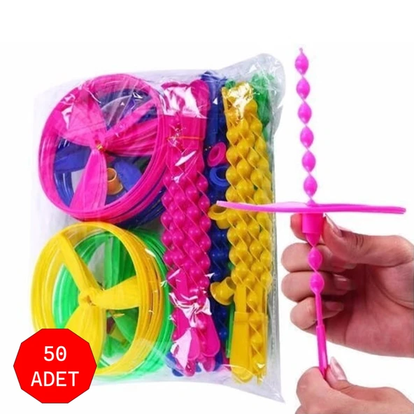 Mager 50'li Paket Ufo Uçan Daire Fırfır Pervane Nostaljik Ürün 12,5 Cm ürün görseli 1