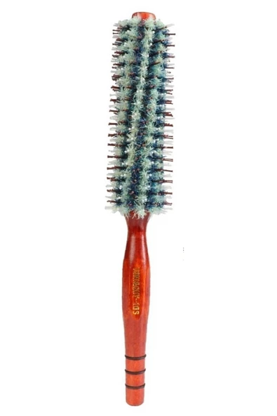LAND OF MYTH Doğal Kıl Yanmaz Naylon Diş Afro Pick Ahşap Fön Fırçası ürün görseli 1