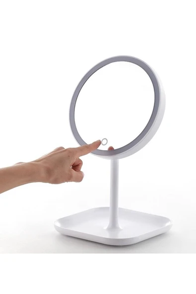 LAND OF MYTH - 1x-5x Büyütmeli 23 Led Işıklı Makyaj Aynası, 360 ° Döner, Dokunmatik Sensörlü, Kablolu ürün görseli 1
