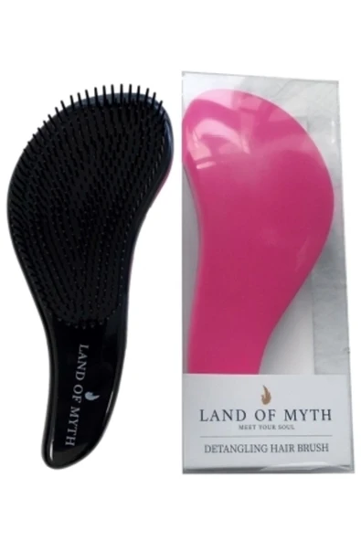 LAND OF MYTH Lom11012 Dolaşık Saç Açma Tarağı, Yetişkin & Çocuklar Için Saç Düğüm Çözücü (PEMBE) ürün görseli 1