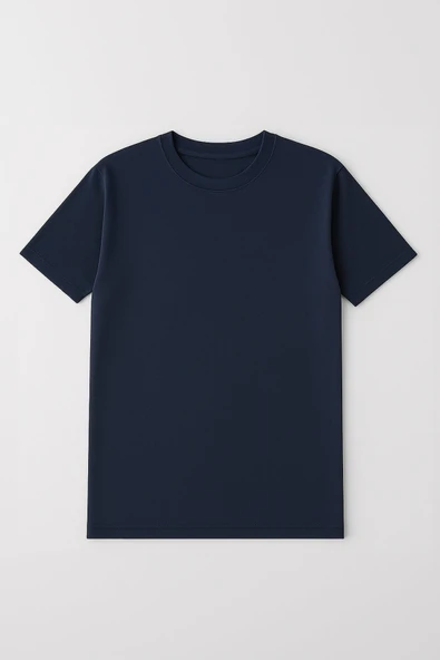 Erkek %100 Pamuk Basic T-shirt - Resim 9