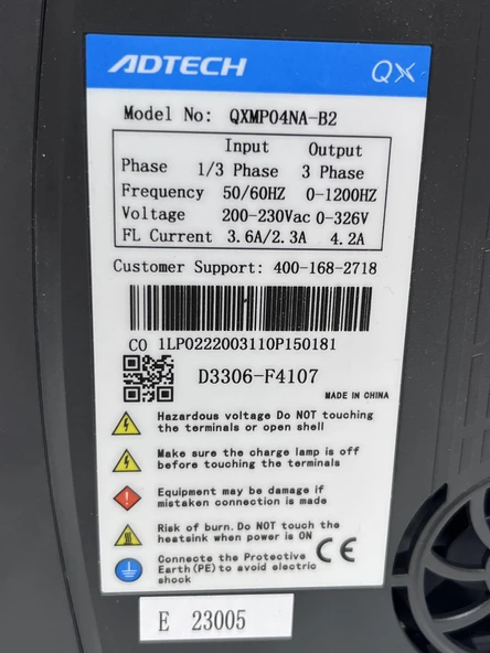 Adtech QXMP04NA-B2 Servo Motor Sürücü - Resim 5
