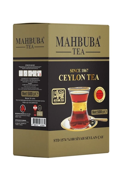 Mahbuba Std 1574 Premium Ithal Seylan Sri Lanka Ceylon Kaçak Siyah Yaprak Çayı 500gr ürün görseli 1