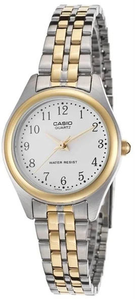 CASIO LTP-1129G-7BR ALTIN KAPLAMA RAKAMLI KADIN KOL SAATİ ürün görseli 1