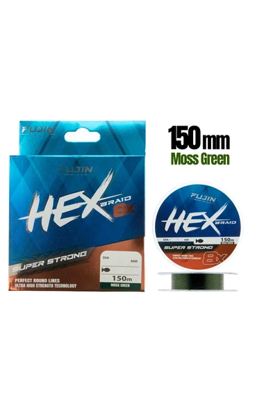 Fujin Hex 8X 150Mt. Moss green Pe Line ürün görseli 1