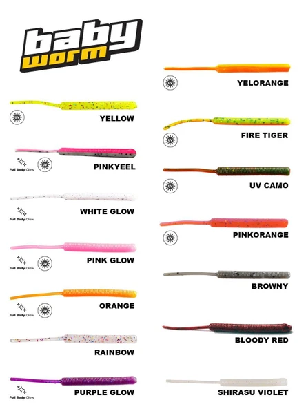 Fujin Baby Worm 5,2cm Floating LRF Silikonu - Resim 2