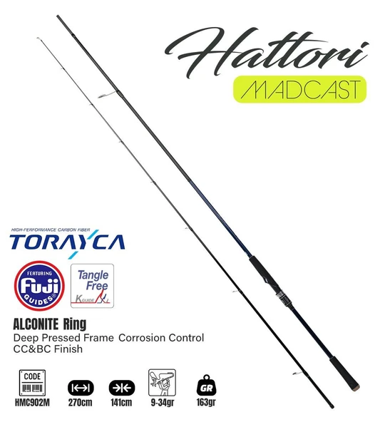 Fujin Madcast 270cm 9-34gr Spin Kamışı ürün görseli 1