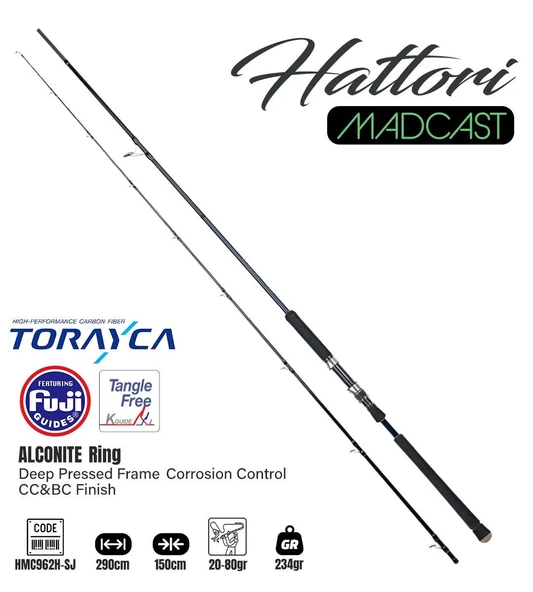 Fujin Madcast 290cm 20-80gr Shore Jig Kamışı ürün görseli 1