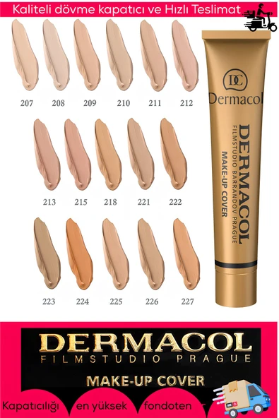 DERMACOL FONDÖTEN TÜP 30ml-207 - Resim 2