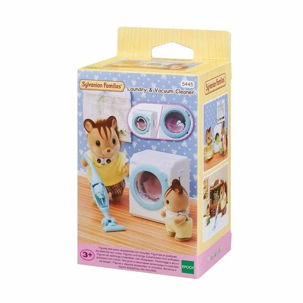 5445 Sylvanian Families Çamaşır Makinesi ve Süpürge +3 yaş figür dahil değil ürün görseli 1