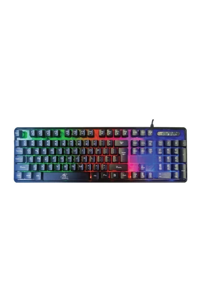 Kbl707 Mekanik Hisli Rgb Led Arka Işıklı Şeffaf Gaming Oyuncu Klavye - Dka010 ürün görseli 1