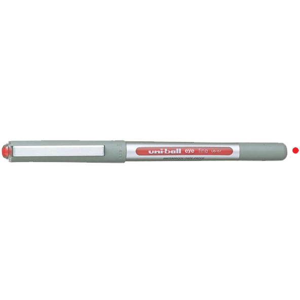 Uni-Ball Roller Kalem  ( 12 adet)Eye Fine Bilye Uç 0.7 MM Kırmızı UB-157 ürün görseli 1