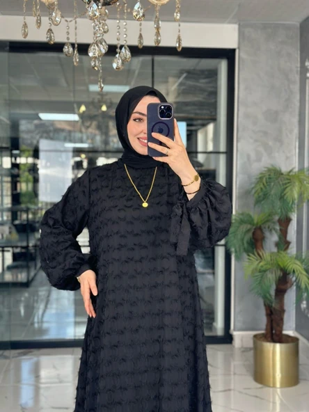 Funda Elbise-Siyah Siyah - Resim 2