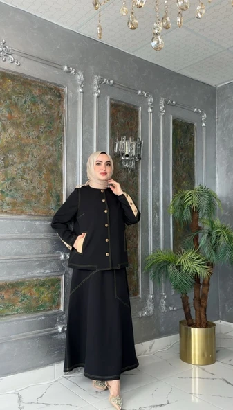 Nilüfer Takım-Siyah Siyah - Resim 2