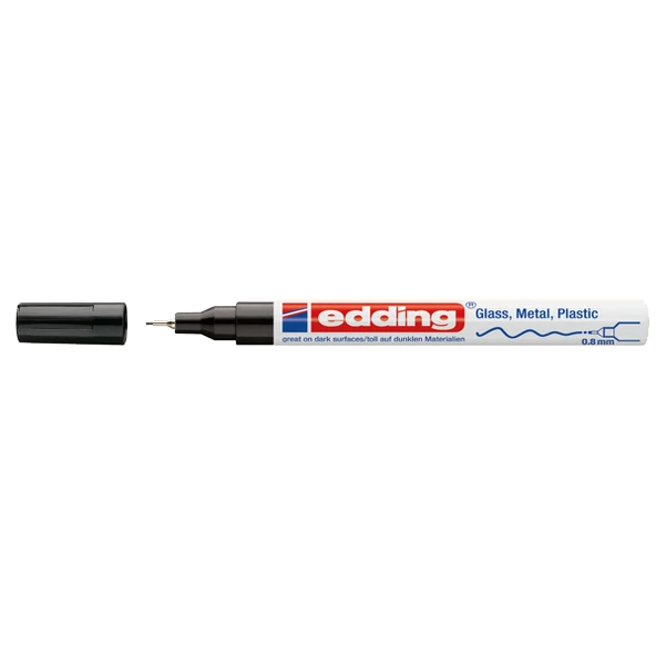 Edding Markör Boya Dekor 0.8 MM Yuvarlak Uçlu Siyah 780 (10 adet) ürün görseli 1