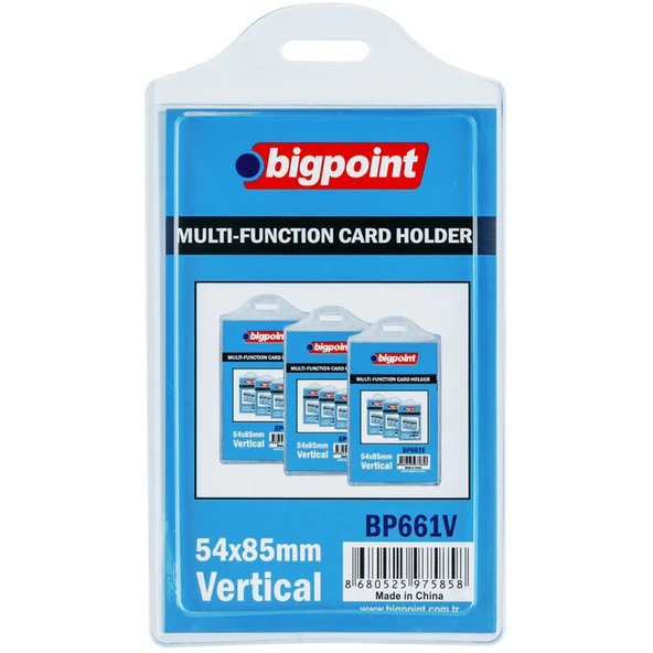 Bigpoint Kart Kabı Çok Amaçlı Soft Dikey 54x85 MM BP661V ürün görseli 1