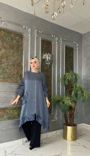Ayla Qupra Kap-Lacivert Lacivert ürün görseli 1