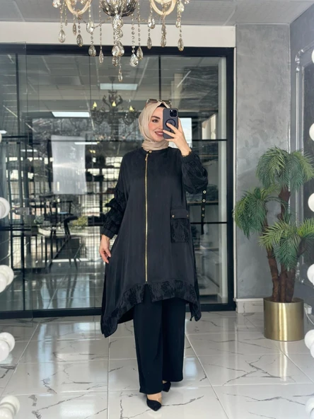 Ayla Qupra Kap-Siyah Siyah ürün görseli 1