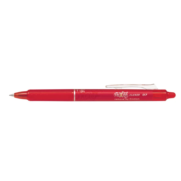 Pilot Tükenmez Kalem Frixion Clicker Bilye Uç Silinebilir 0.7 MM Kırmızı  BLRT-FR7-R ürün görseli 1