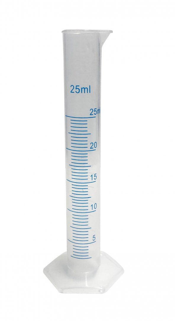 Dereceli Silindir 25ml. Plastik ürün görseli 1