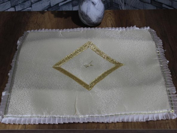 Çeyiz Diyarı Kdk Asel Dertsiz Çamaşır Makinası Örtüsü Cappucino ürün görseli 1