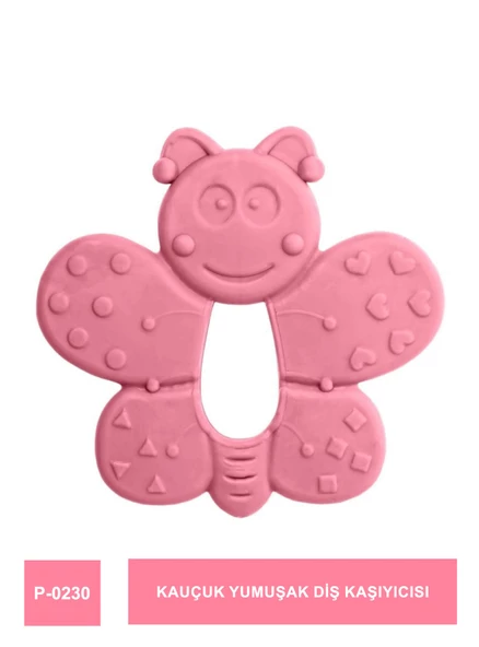 Bambino Kauçuk Yumusak Dis Kasiyicisi P-0230Pembe ürün görseli 1