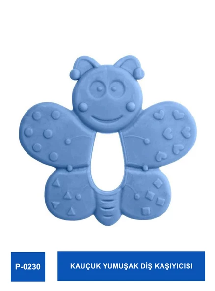 Bambino Kauçuk Yumusak Dis Kasiyicisi P-0230Mavi ürün görseli 1