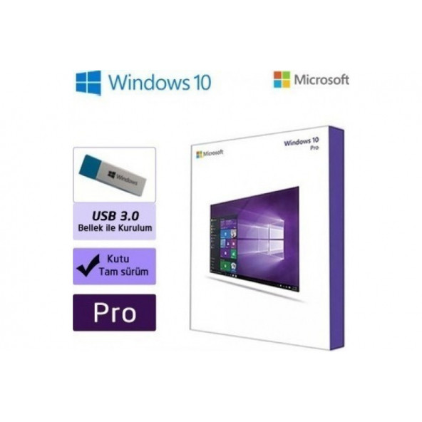 Windows 10 Pro USB Kutu ürün görseli 1