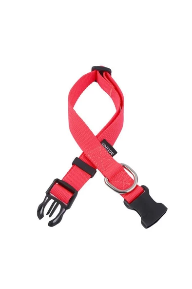 Actirex Neon Yumuşak Doku Ayarlanabilir Köpek Boyun Tasma Red 35-58cm ürün görseli 1