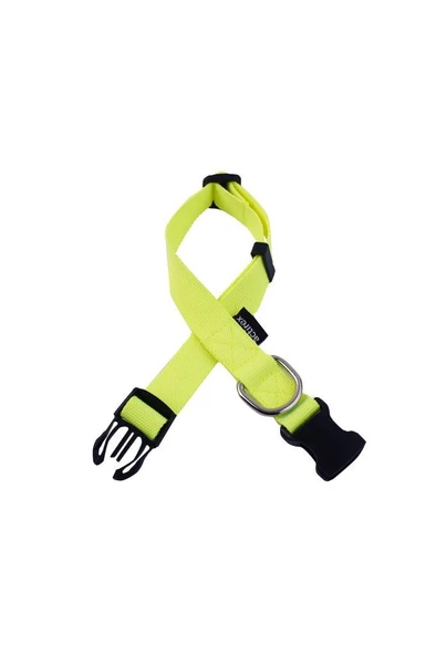 Actirex Neon Yumuşak Doku Ayarlanabilir Köpek Boyun Tasma Yellow 40-65cm ürün görseli 1