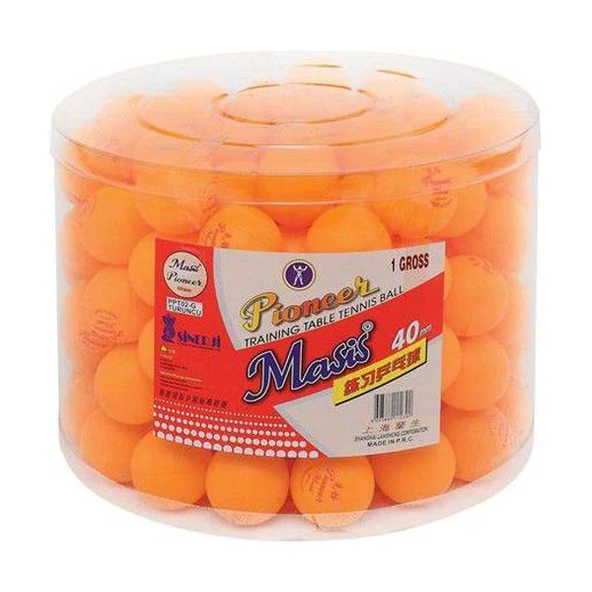Masis Pin Pon Topu Pioneer 40 MM Renkli PPT03-G  ( 144 adet  ) ürün görseli 1