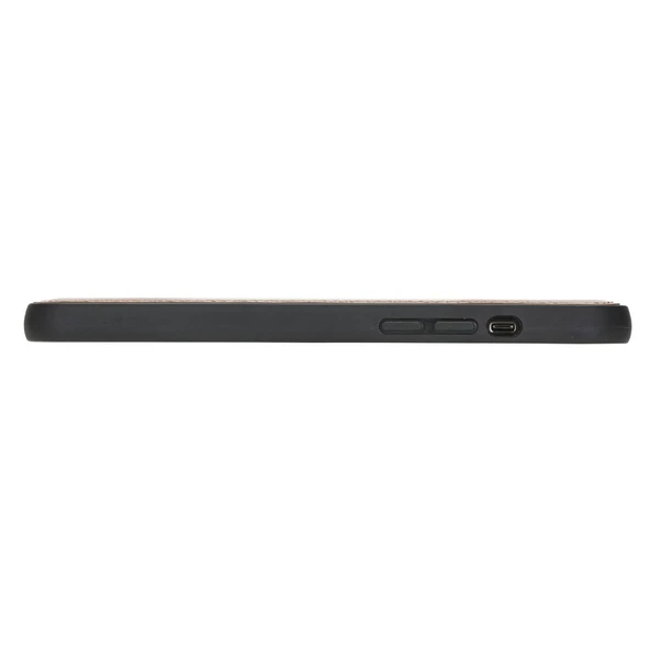 Apple iPhone 12 Pro Max Uyumlu Deri Arka Kapak RST2EF Taba - Resim 4