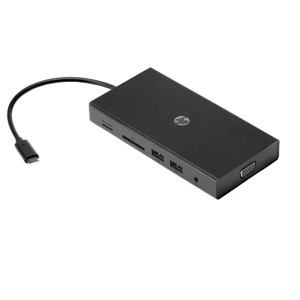 HP 1C1Y5AA 10port Type-C,Eth,HDMI,VGA,USB Gümüş Multiport Adapter ürün görseli 1