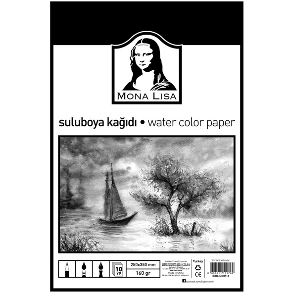 Mona Lisa Sulu Boya Kağıdı 25x35 160 GR 10 YP ürün görseli 1