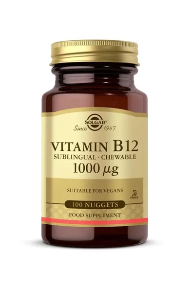 Solgar Vitamin B12 1000 mcg 100 Tablet ürün görseli 1