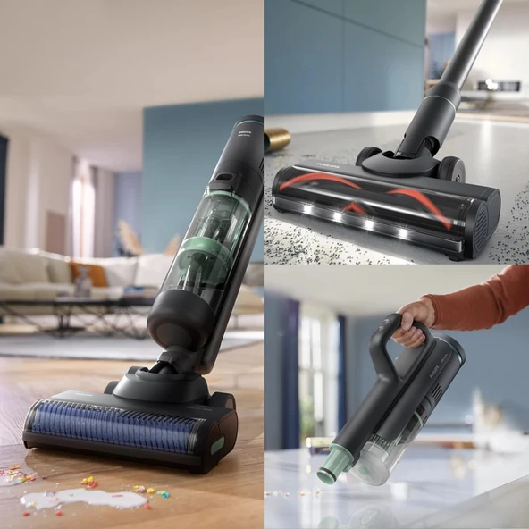PTTAVM: Philips XW7263/11 Aqua Trio Islak Kuru Şarjlı Dikey Süpürge