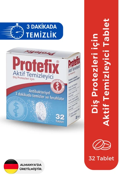 Protefix Diş Protezleri Için Aktif Temizleyici 32 Tablet ürün görseli 1