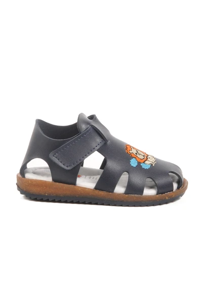 Ayakmod Lacivert Cırtlı Hafif Unisex Çocuk Sandalet 17373 B ürün görseli 1