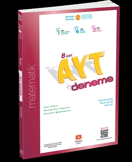 ÜçDörtBeş Yayınları AYT 8'li Matematik Deneme Yeni ürün görseli 1