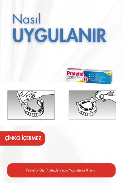 Protefix Diş Protezi Yapıştırıcı Krem 47 gr - Resim 4
