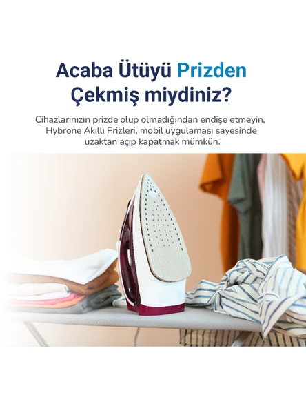 Hybrone Tekli Wi-Fi Akıllı Priz - Resim 3
