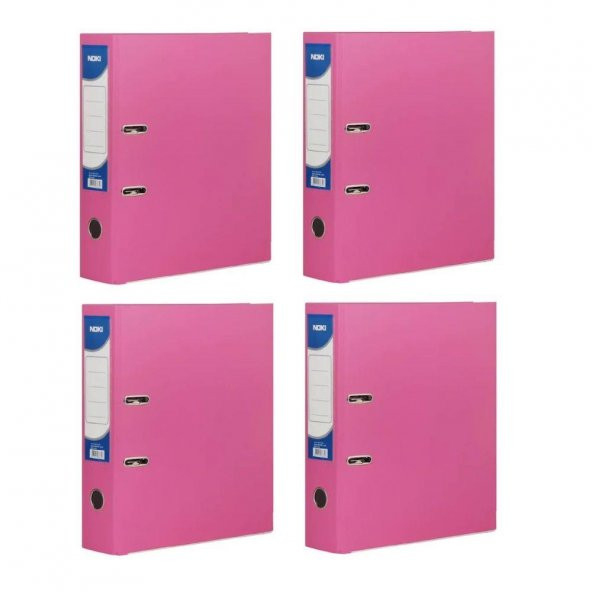 Büro Klasör Geniş Noki Pembe Büro Klasörü Halkalı 4 Adet ürün görseli 1